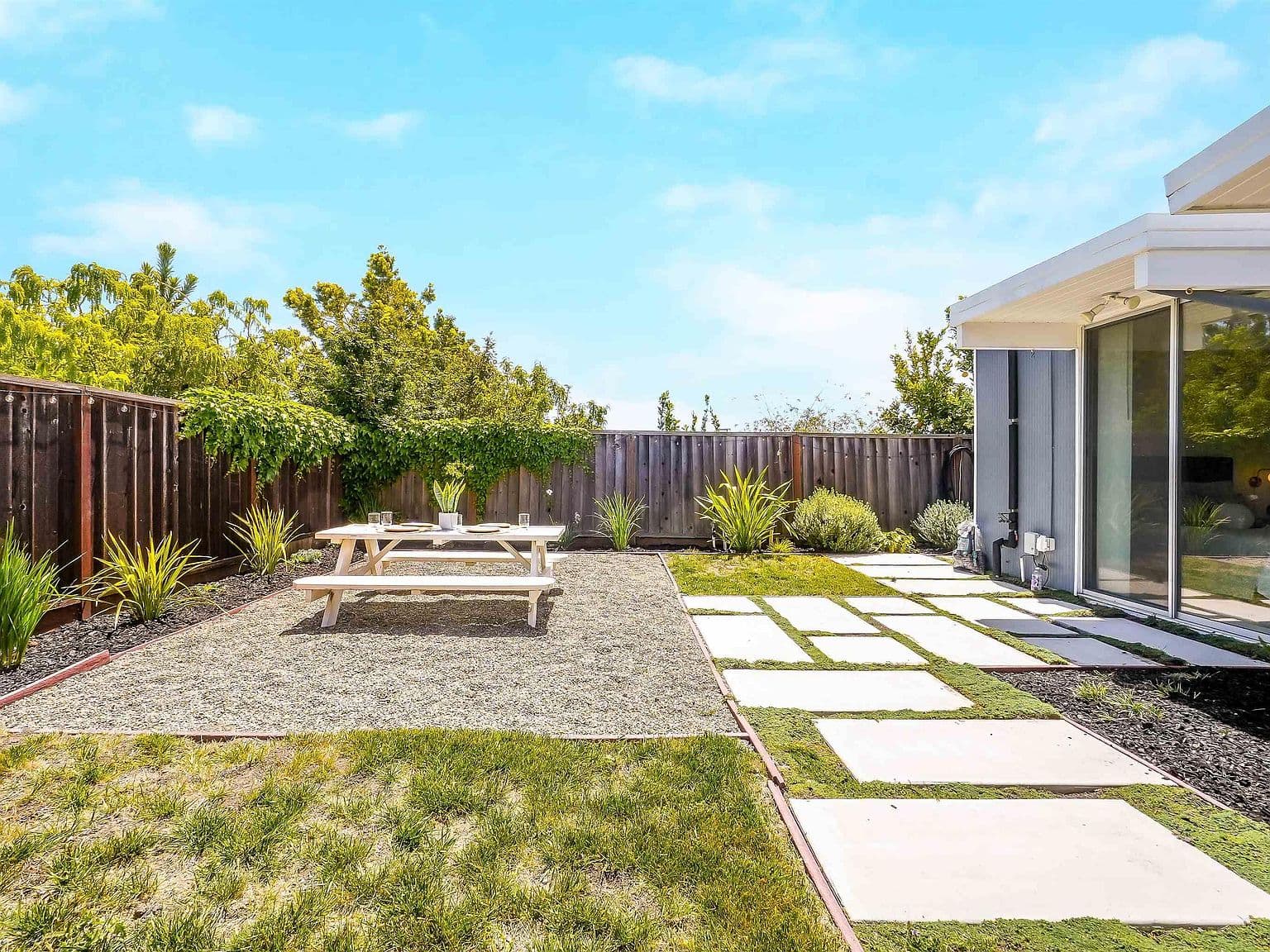 Inconsistent Backyard Landscaping