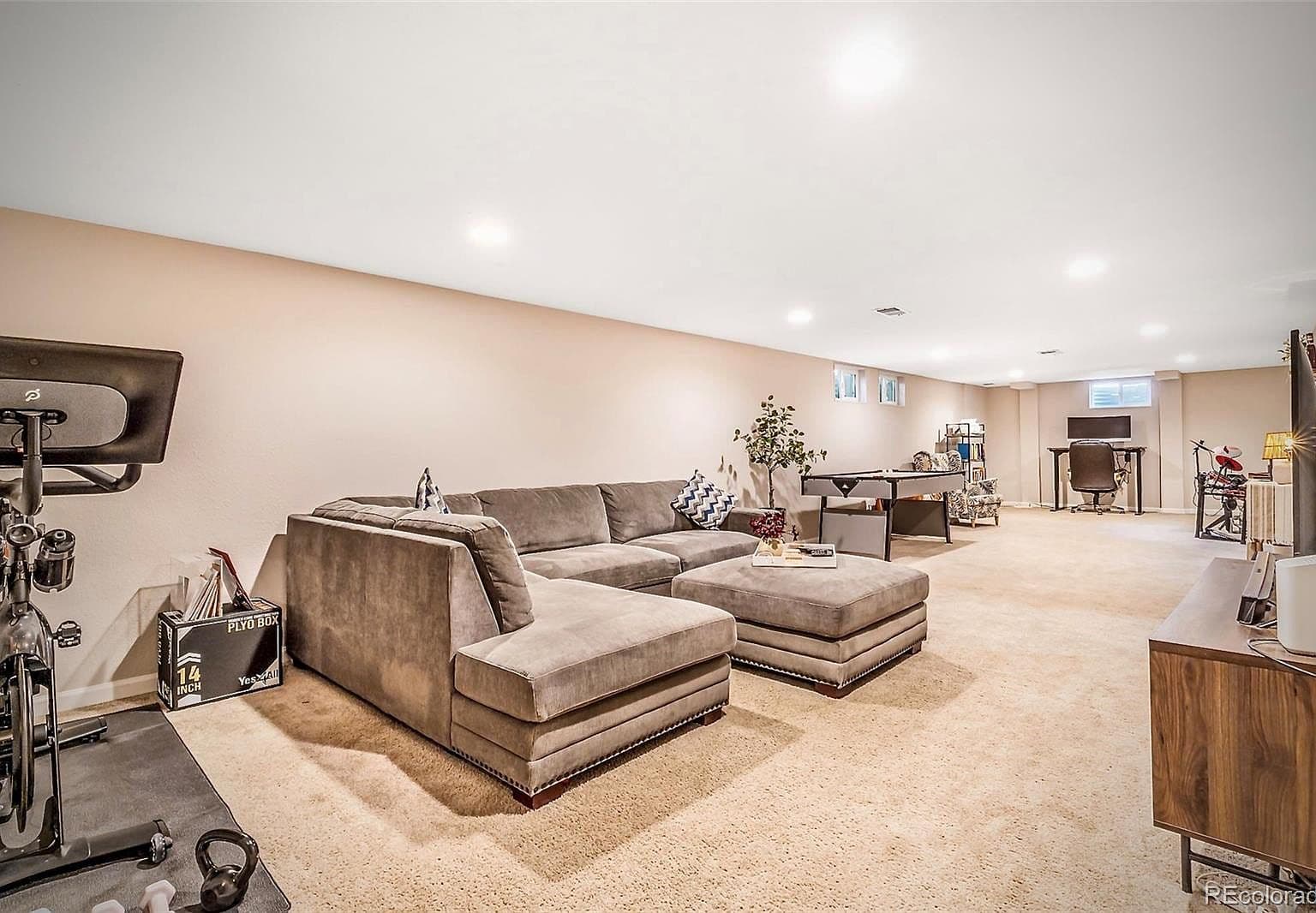 Worn Basement Carpet