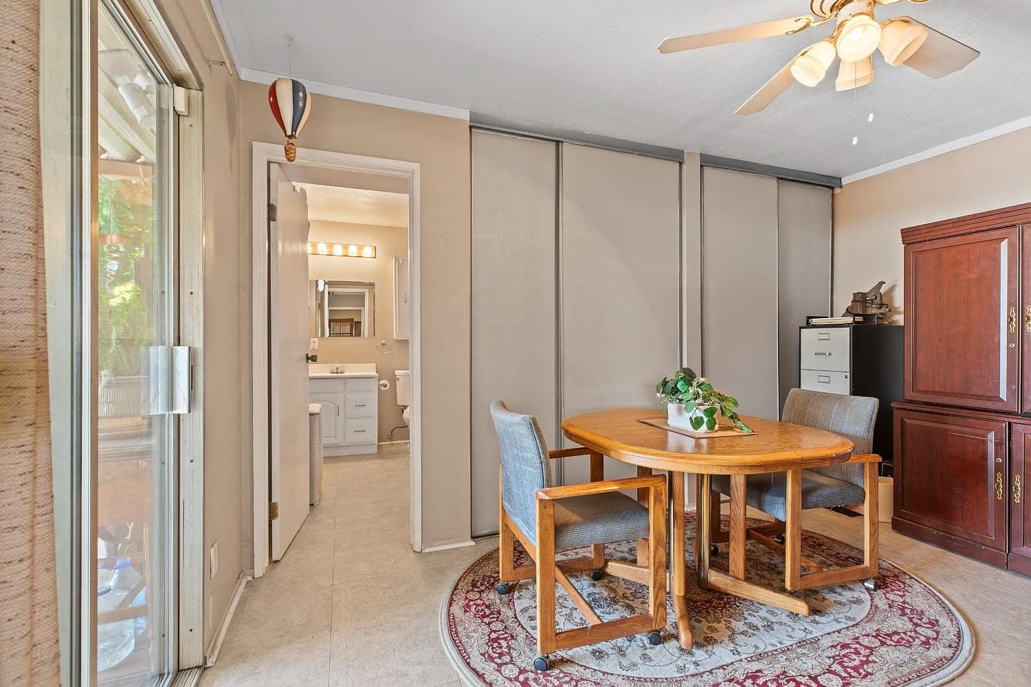 Outdated Kitchen/Dining Area