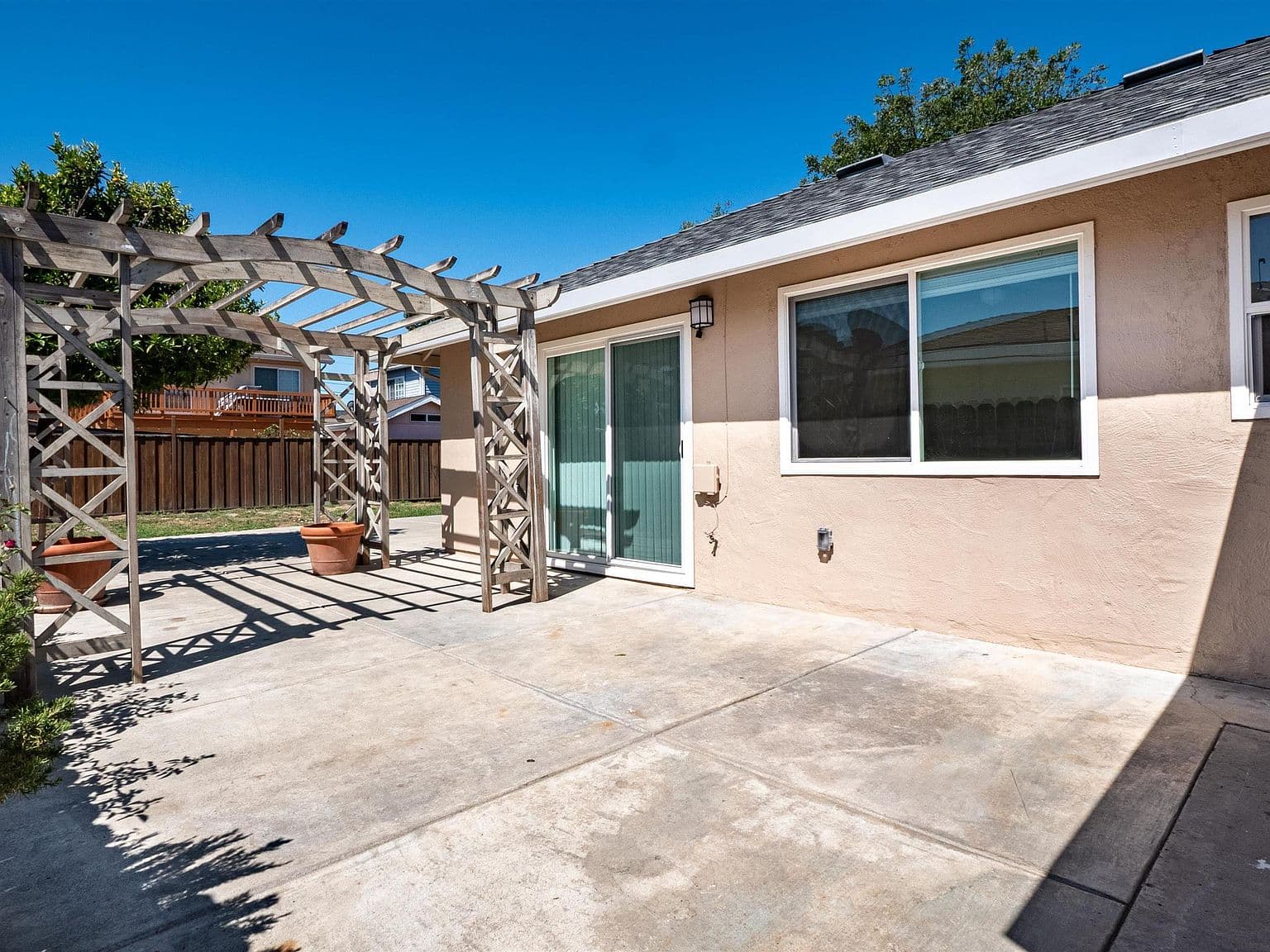 Worn Concrete Patio