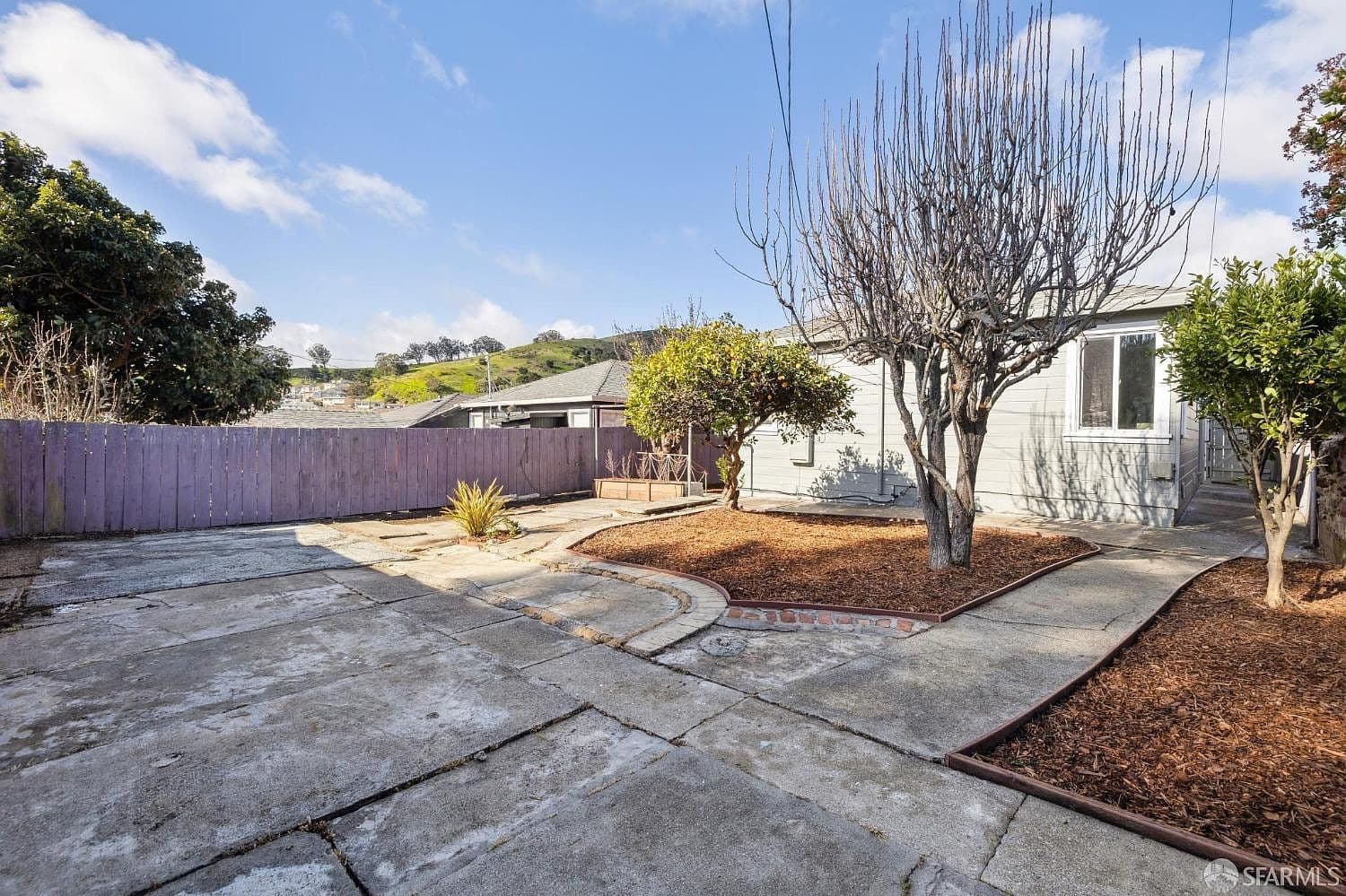Cracked Concrete Patio