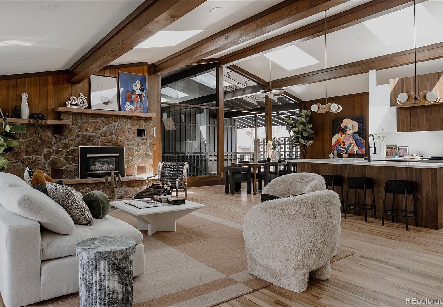 Stone Fireplace