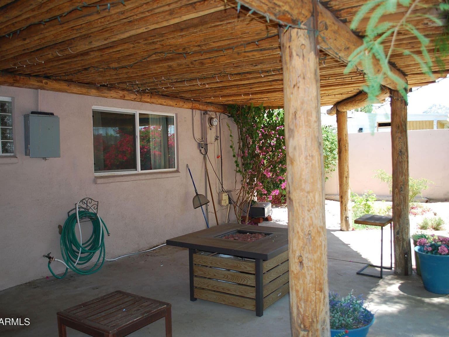 Log Patio Cover