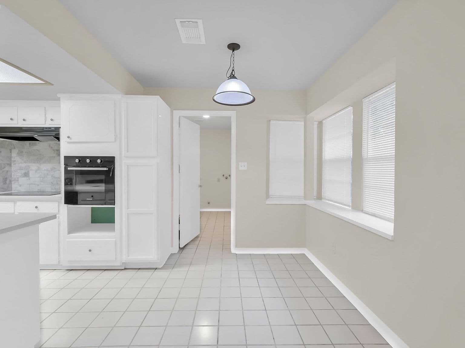 White Tile Flooring
