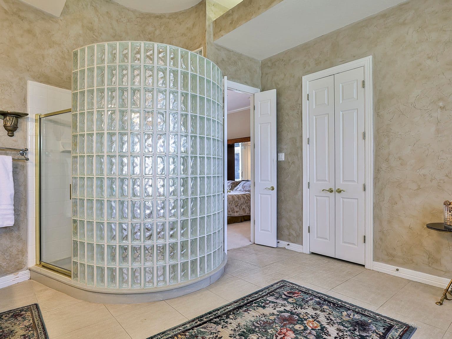 Glass Block Shower
