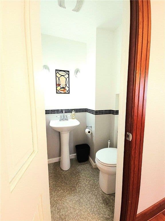 Outdated Half Bathroom