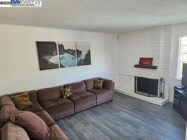 Painted Brick Fireplace