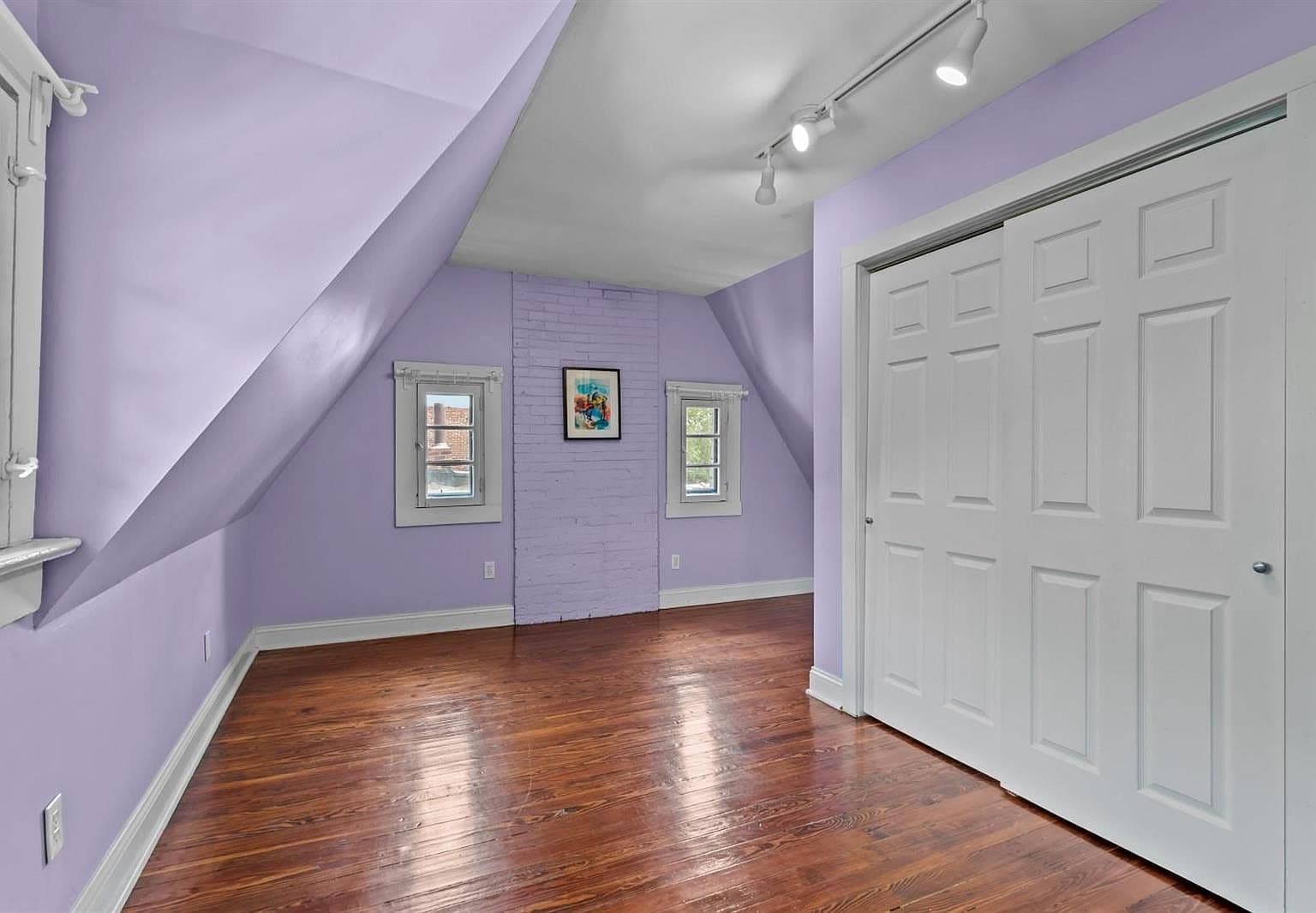 Painted Brick Fireplace