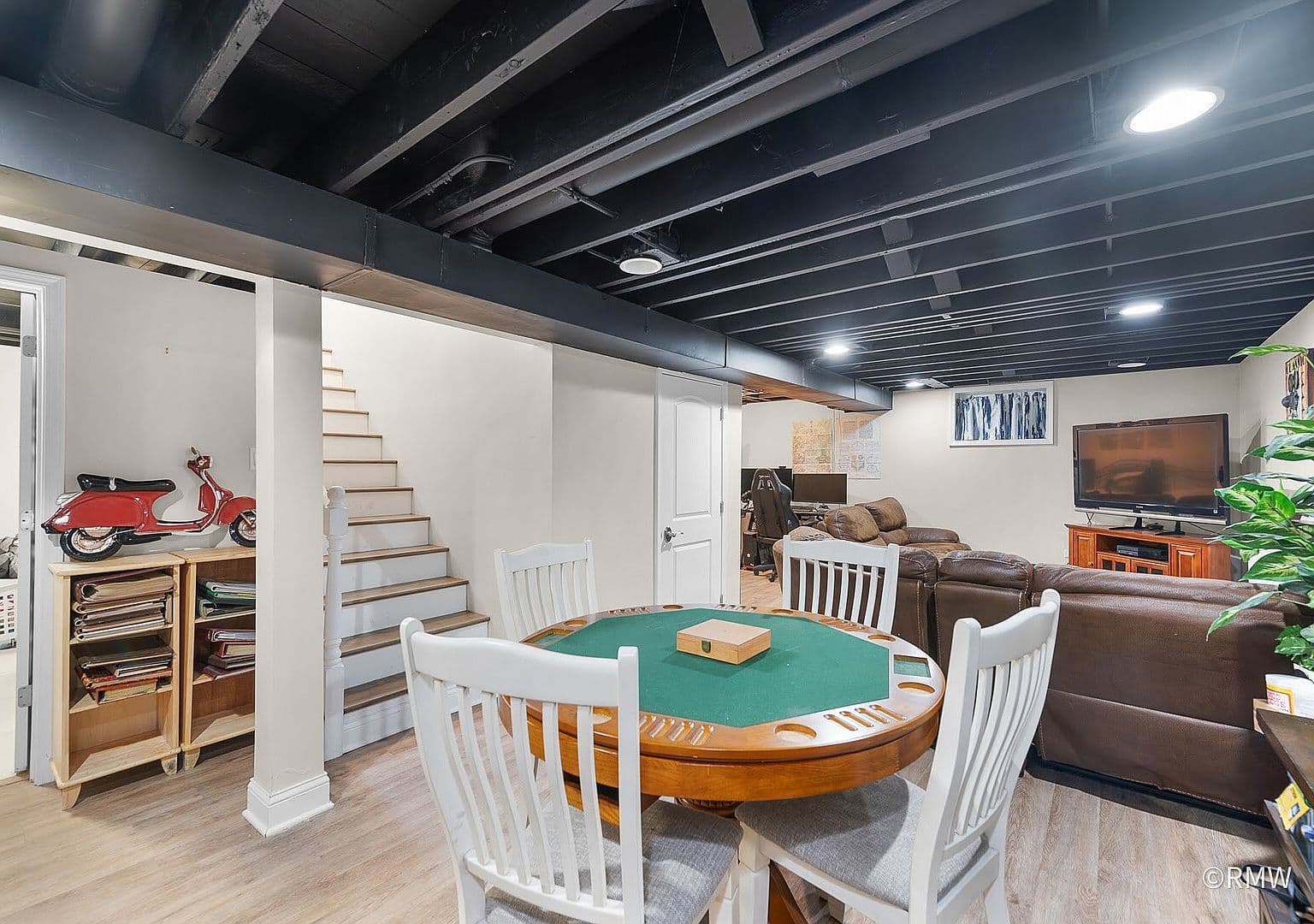 Exposed Basement Ceiling